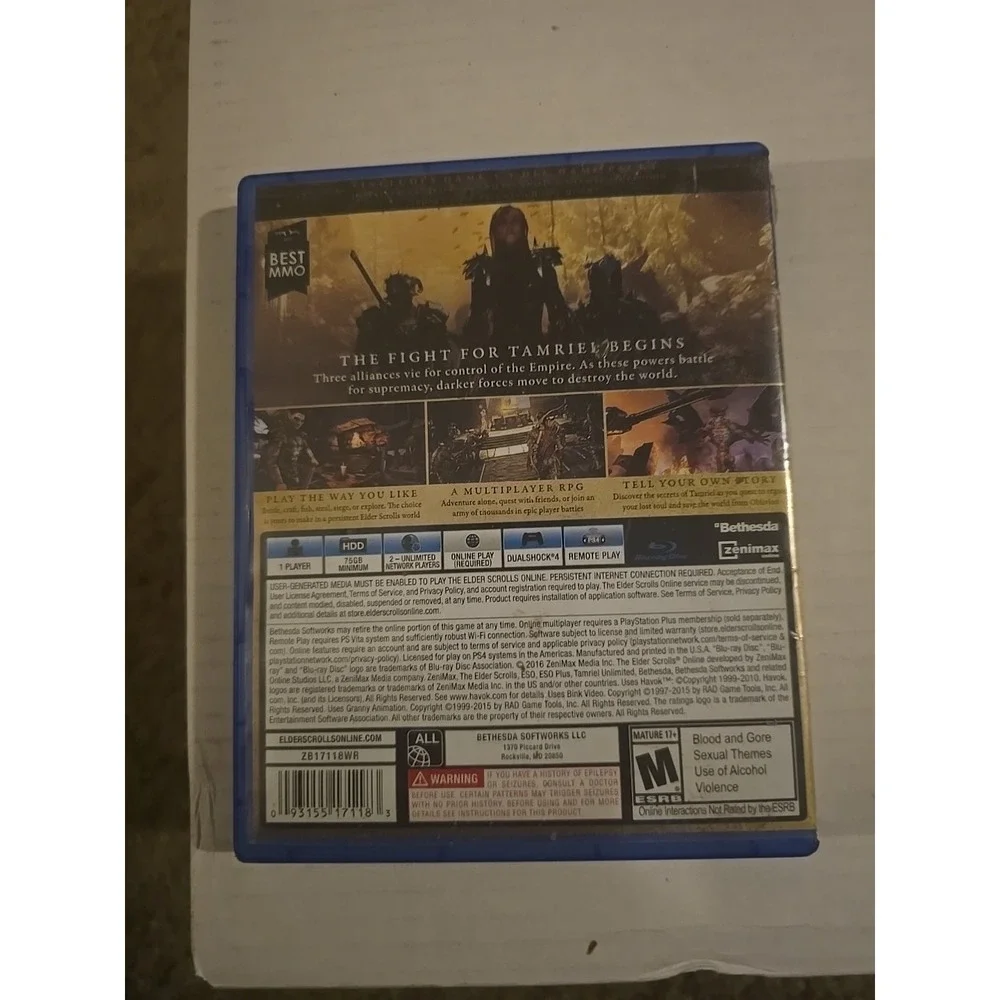 PS4 Vidio Games The Elder Scrolls Online 